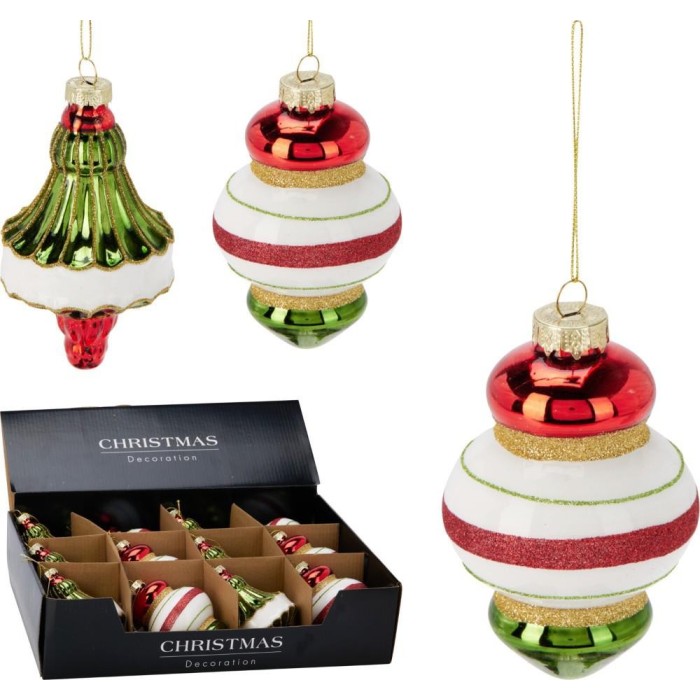 PENDENTE VETRO 12CM 2ASS